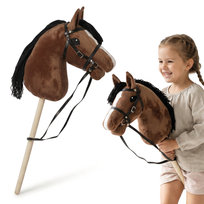 Hobby Horse - koń na kiju dla dzieci 68 cm, brązowy