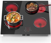 Hobsir płyta grzewcza ceramiczna 4-palnikowa 9 poziomów mocy 6000W 60 cm