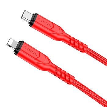 HOCO kabel Typ C do iPhone Lightning 8-pin PD 20W VICTORY X59 2m czerwony - Inny producent