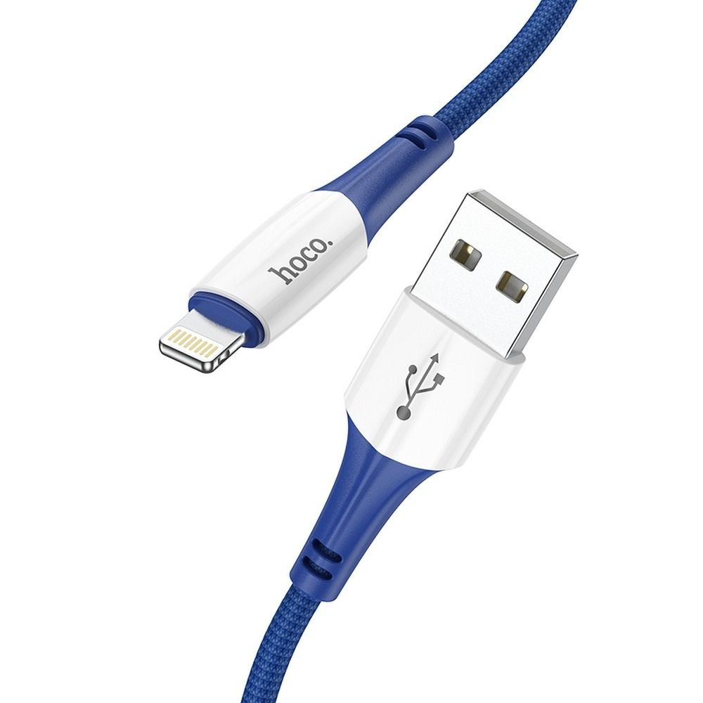 Zdjęcia - Kabel Hoco  USB do iPhone Lightning 8-pin 2,4A Ferry X70 niebieski 