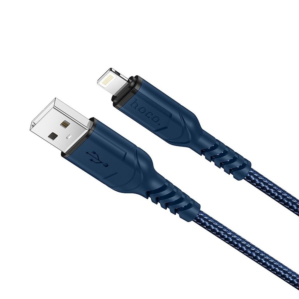 Zdjęcia - Kabel Hoco  USB do iPhone Lightning 8-pin 2,4A VICTORY X59 1 m niebieski 