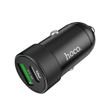 HOCO ładowarka samochodowa Power Delivery PD27W + USB QC3.0 Z32B czarna - Inny producent