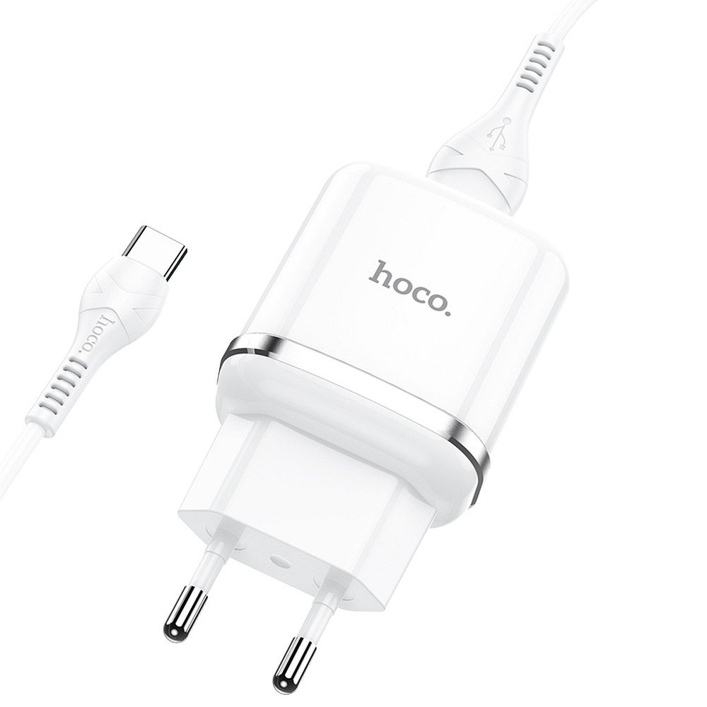 Фото - Зарядний пристрій Hoco ładowarka sieciowa USB 3A QC3.0 Fast Charge Special Single Port z kab 