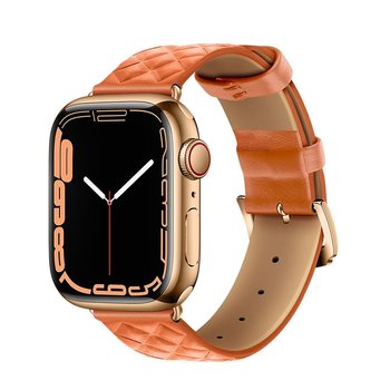 HOCO pasek do Apple Watch 42/44/45/49mm Elegant leather WA18 pomarańcz - HOCO