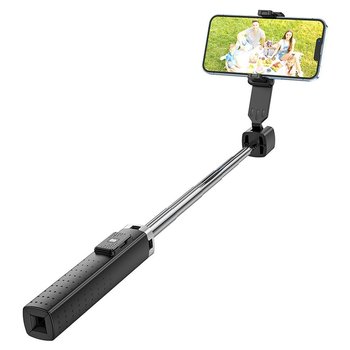 HOCO uchwyt selfie stick fourpod z bezprzewodowym pilotem Wave K18 czarny - Inny producent