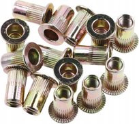 Hoegert Technik Nitonakrętki ze stali węglowej M10 długość 21 mm ⌀ 13 mm 20 sztuk GTV