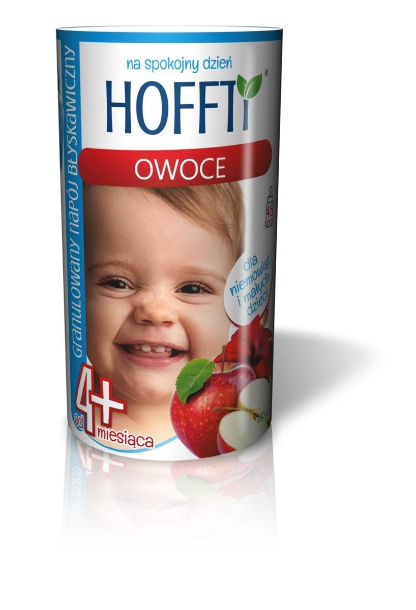 Zdjęcia - Witaminy i składniki mineralne HOFFTI , napój granulowany błyskawiczny, owoce, od 4 miesiąca życia, 180 g 