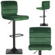 Hoker barowy, krzesło obrotowe, regulowane, stołek SOFOTEL Drava, zielony  - SOFOTEL