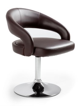 Hoker barowy, krzesło, stilo, brązowy - Unique