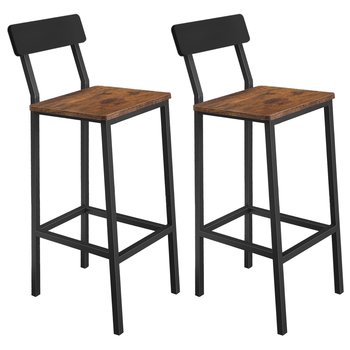 Hoker ciemny brąz taboret  zestaw 2 szt 30x40x90 I Begryf - BEGRYF