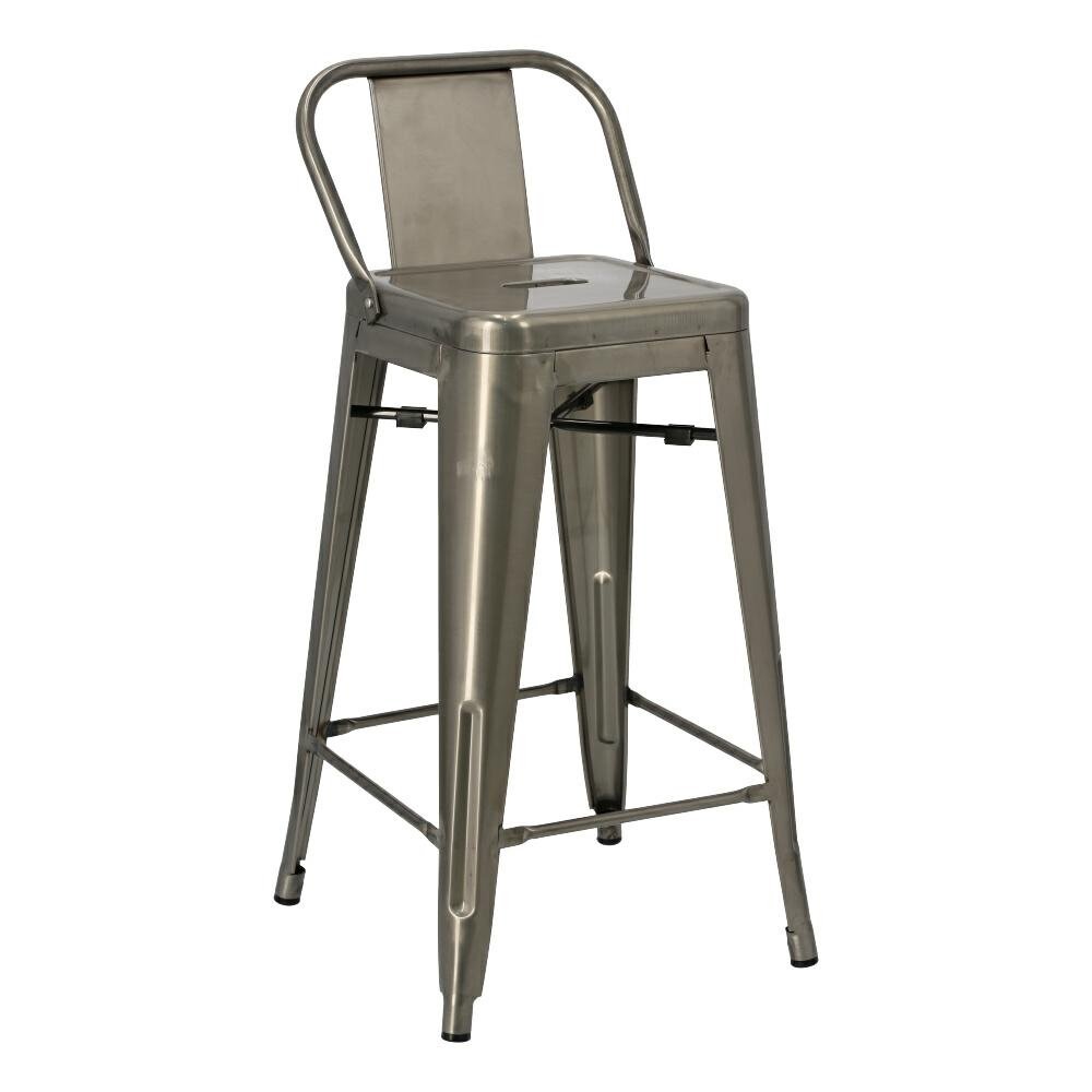 Zdjęcia - Krzesło D2 Design Hoker D2.DESIGN Paris Back, szary, 118x44x30 cm 