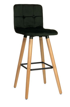 Hoker, krzesło barowe Vera velvet black - exitodesign
