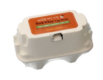 Holika Holika, Red Clay Egg Soap, Mydło do twarzy oczyszczające, 2x50 g - Holika Holika