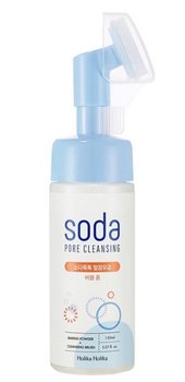 Holika Holika, Soda Pore Cleasing, Pianka oczyszczająca do twarzy ze szczoteczką, 150 ml - Holika Holika