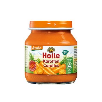 Holle, Bio, 100% młoda marchewka, 125 g - Holle