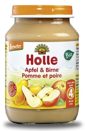 Фото - Дитяче харчування Holle , Bio, deser jabłko i gruszka, 190 g 