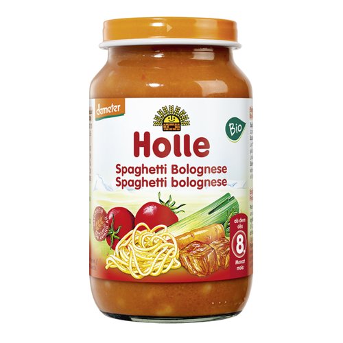 Фото - Дитяче харчування Holle , Danie BIO Spaghetti bolognese powyżej 8. miesiąca, 220 g 