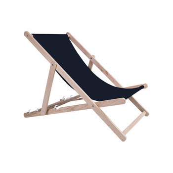 Holtaz Leżak składany drewniany do samodzielnego montażu Składane krzesło plażowe Leżak ogrodowy z drewna bukowego regulowany 4 pozycje do ogrodu na balkon do 130 kg - Holtaz