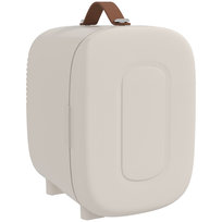 HOMCOM Mini Lodówka Beauty Fridge, 4 L, 20,3 x 26,3 x 28 cm, Kremowy