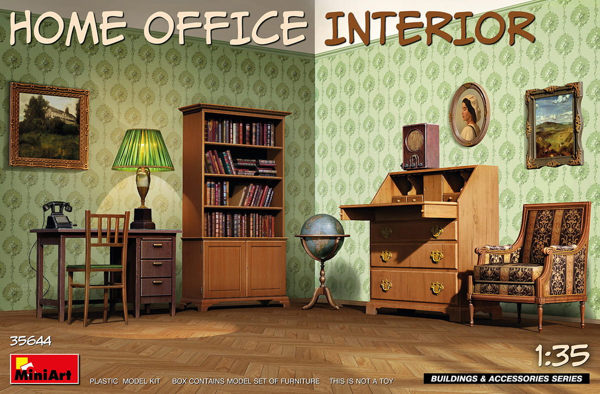 Zdjęcia - Model do sklejania (modelarstwo) MiniArt Home Office Interior 1:35  35644 