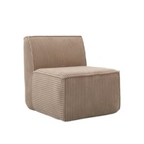 HOMLA Fotel modułowy LYKKE beżowy sztruksowy 73x88x73 cm