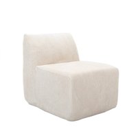 HOMLA Fotel modułowy SVELA beżowy sztruksowy 59,5x80x62 cm