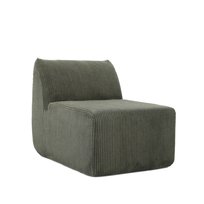 HOMLA Fotel modułowy SVELA oliwkowy sztruksowy 59,5x80x62 cm