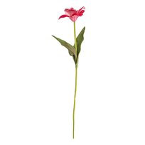 HOMLA Gałązka sztuczna HUBIS hibiskus różowy 45 cm Homla