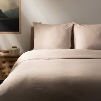 HOMLA MAISY Pościel z mikrofibry beżowa 160x200 + 2*50x60 cm - Homla