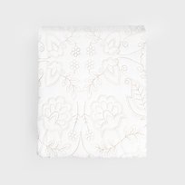 HOMLA Narzuta CLUDO mikrofibra z haftem 200x220 cm