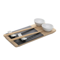 HOMLA SUSHI Zestaw do sushi z dwiema miseczkami 30x14 cm