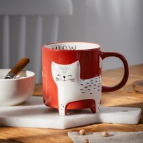 HOMLA TEHEN Kubek z kotkiem 450 ml Homla