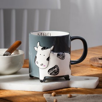 HOMLA TEHEN Kubek z krową 450 ml - Homla