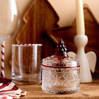 HOMLA VARI Cukiernica z pokrywką wzór 9x9 cm