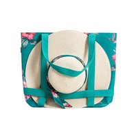 HOMLA Zestaw BLOOM torba plażowa + kapelusz 38x49x14cm Homla