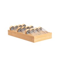 HOMLA Zestaw przyprawników FORCINA w bambusowym pudełku 12 x 110 ml