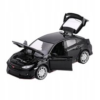 HONDA CIVIC METALOWY MODEL SAMOCHODU 1:24 DŹWIĘK ŚWIATŁO CZARNY PREZENT Pan i Pani Gadżet