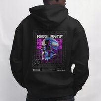 Hoodie Oversize RESILIENCE - Streetwear z Mocnym Printem L