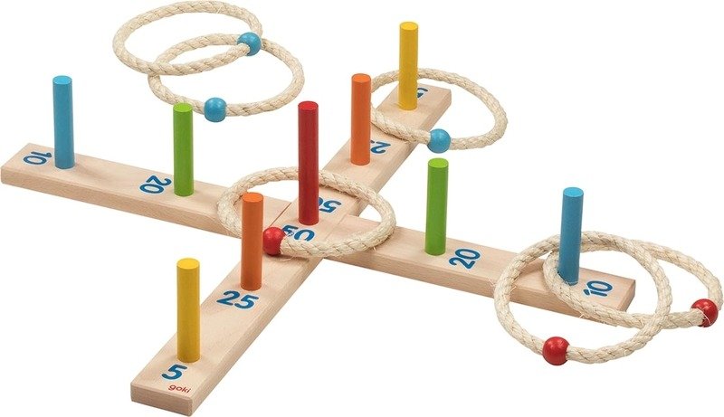 Hoopla 2.0, gra zręcznościowa z drewna, Goki