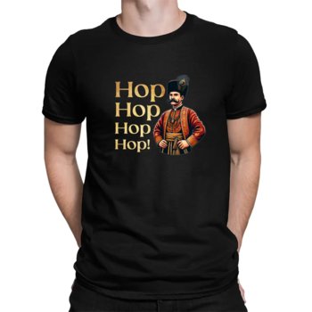 Hop, hop, hop,hop - męska koszulka dla fanów serialu 1670 Czarna - Koszulkowy
