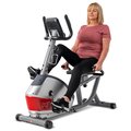 Hop-Sport Rower treningowy leżący magnetyczny HS-035L Solo srebrny - Hop-Sport