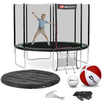 Hop-Sport, Trampolina z siatką zewnętrzną, 10 FT/305 cm - Hop-Sport