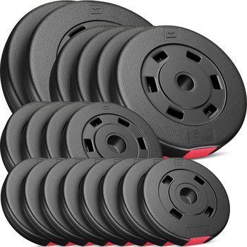 Hop-Sport, Zestaw obciążeń kompozytowych Set AC - 60 kg, czarny - Hop-Sport