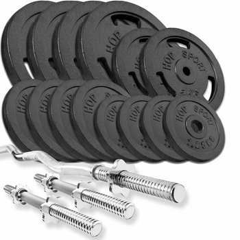 Hop-Sport, Zestaw obciążeń Strong 77kg - Hop-Sport