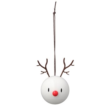 Hoptimist, Zawieszka bombka Hoptimist Reindeer Ornament 2 szt biała 26096 - Hoptimist