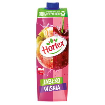Hortex Jabłko wiśnia Napój karton 1 l - Hortex
