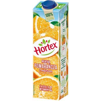 Hortex Pomarańcza z miąższem nektar karton 1L - Hortex