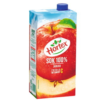 Hortex Sok 100% jabłko karton 2 l - Hortex