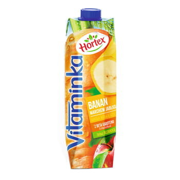 Hortex Vitaminka Banan marchewka jabłko Sok karton 1 l - Hortex
