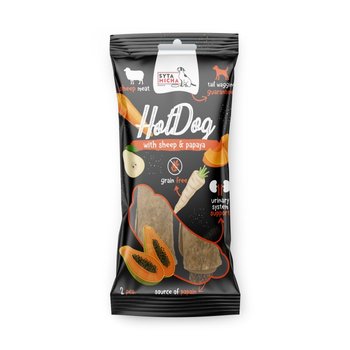 Hot Dog do zucia dla psa - warzywny z papają w skórze owcy 2 szt. Syta Micha - Inna marka